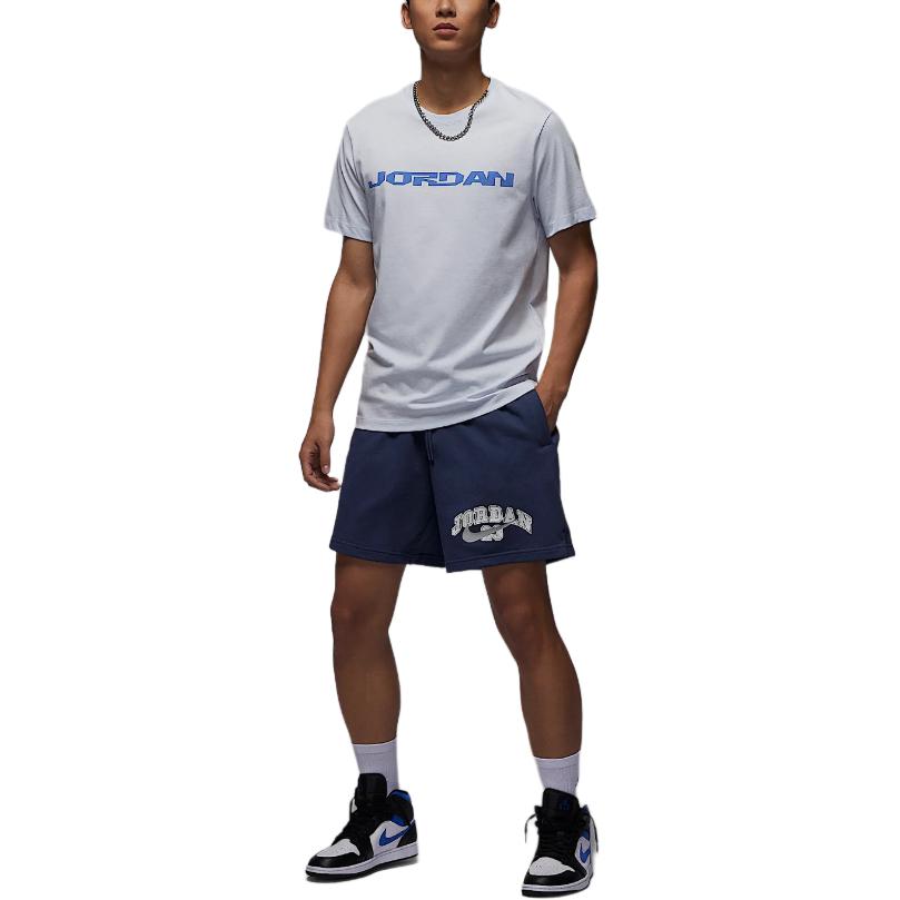 Jordan Повседневные шорты MVP мужские Deep Navy Blue/Light Smoke Gray — фото 3
