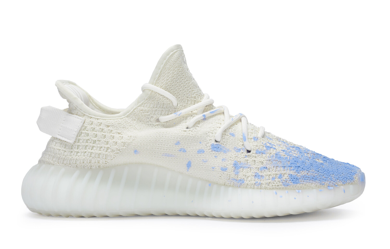 Кроссовки adidas originals Yeezy Boost 350 V2 Lifestyle Shoes Unisex Low-top Blue, белый/синий — фото 2
