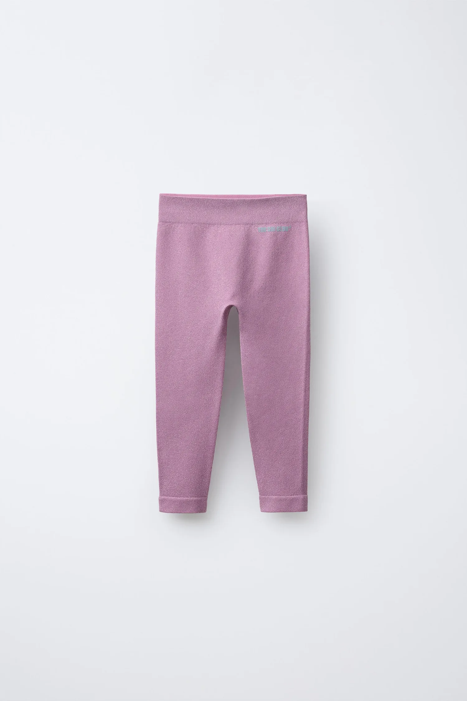 Блестящие дышащие леггинсы из лыжной коллекции Zara, розовый