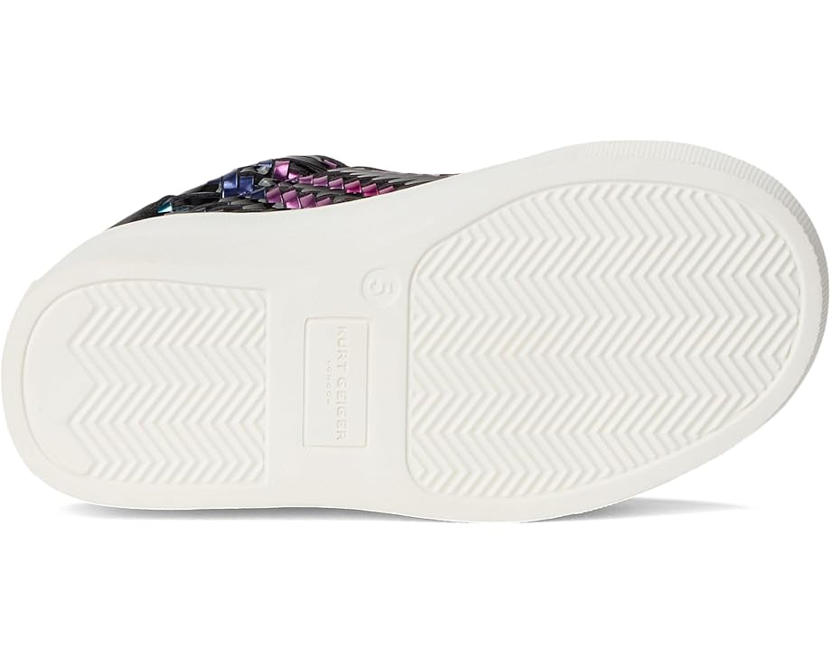 Детские кроссовки Kurt Geiger London Kids Mini Laney Weave (Toddler), Black Multi — фото 3