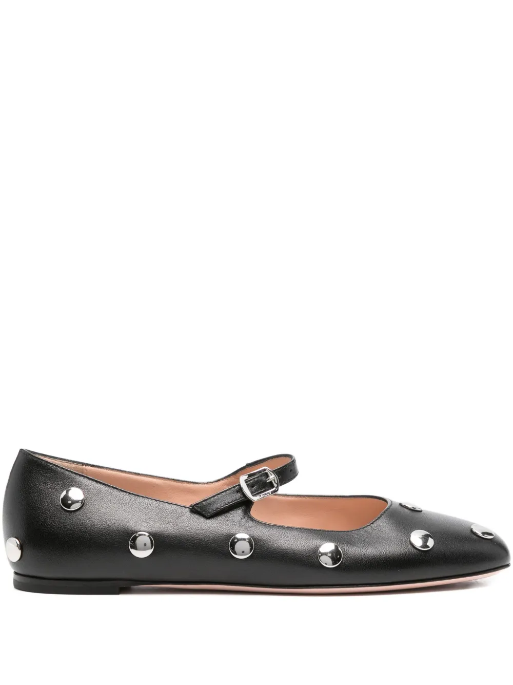 Балетки с заклепками Bally, черный