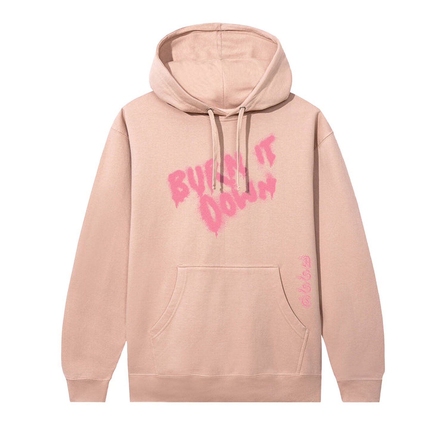 

Толстовка Anti Social Social Club x 2 Tone Burn It Down Dusty Pink