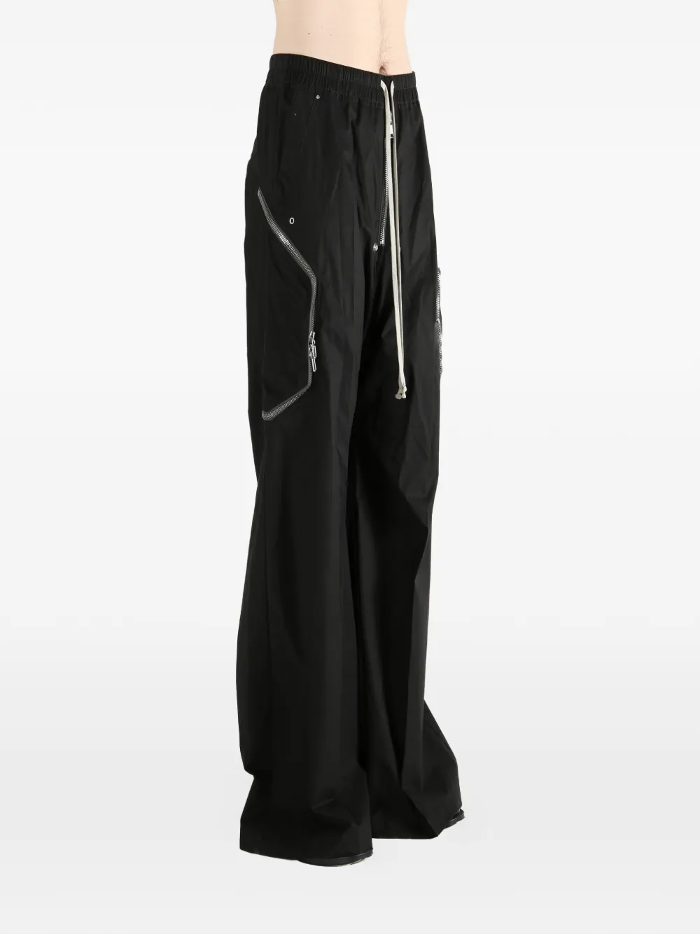 Брюки Blixa Belas с карманом на молнии Rick Owens, черный — фото 3
