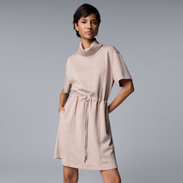 

Женское короткое платье на завязках Simply Vera Vera Wang, цвет tapestry tan heather