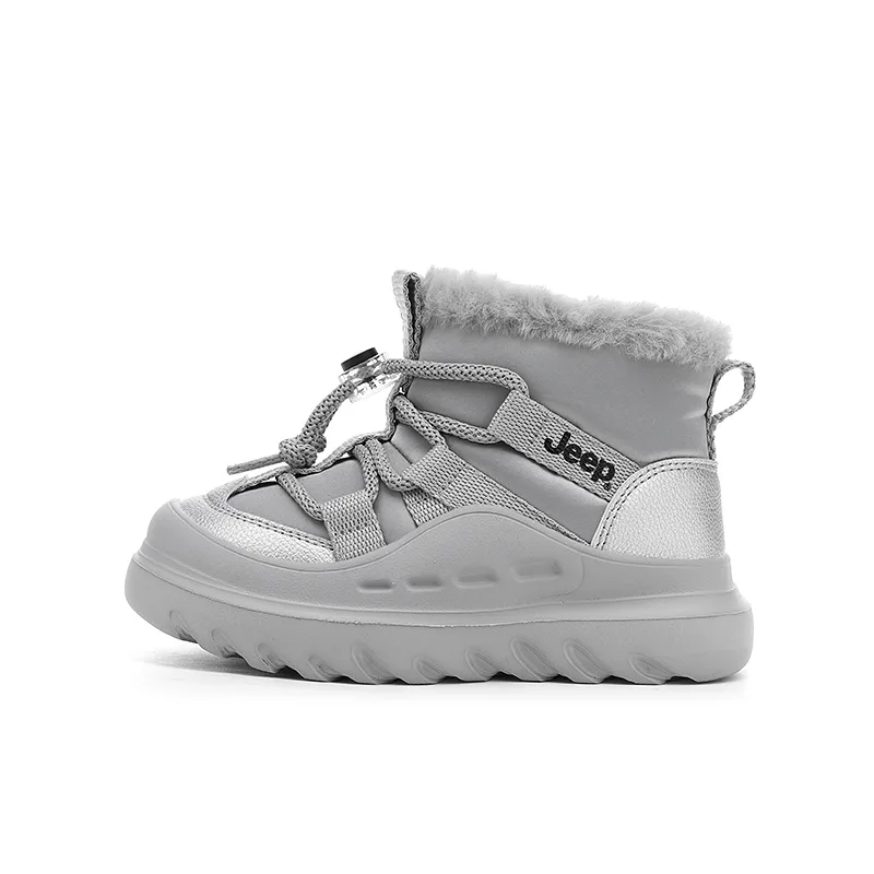 Детские зимние ботинки mid top Jeep, Star Diamond Silver/Mystical Cloud Gray[Treading Snow-Warm and Cozy]