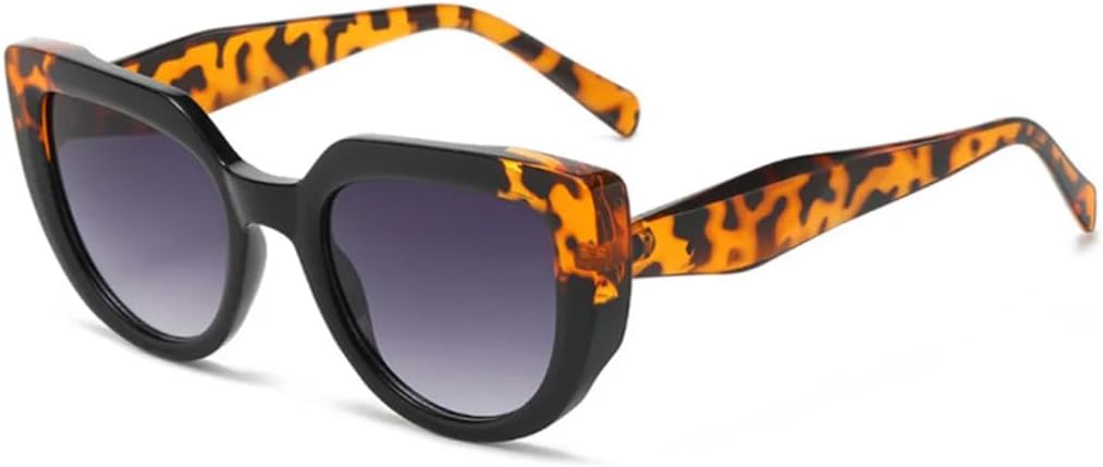 

Солнцезащитные очки с защитой от УФ-излучения UV400 | Леопардовый градиентный «кошачий глаз» | для женщин и мужчин, для занятий спортом на открытом воздухе и вождения DSVIGF, Black Leopard