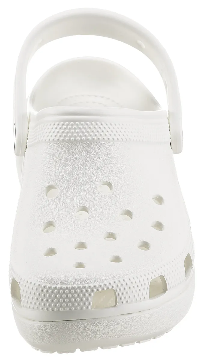Сабо Crocs "Classic Platform Clog W", платформа, летняя обувь, тапочки, тапочки, модная подошва на платформе, белый — фото 4