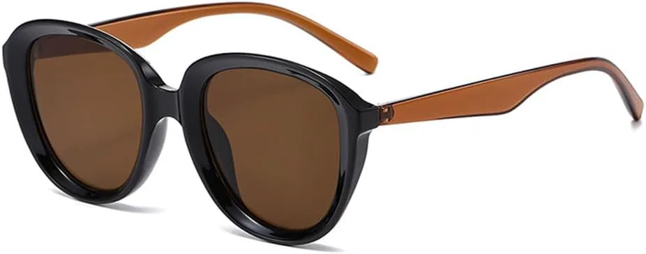 

Солнцезащитные очки UV400 - «Кошачий глаз» с чайными заклепками в стиле панк для женщин и мужчин, для бега и занятий спортом на открытом воздухе UYPTK, Black Tea