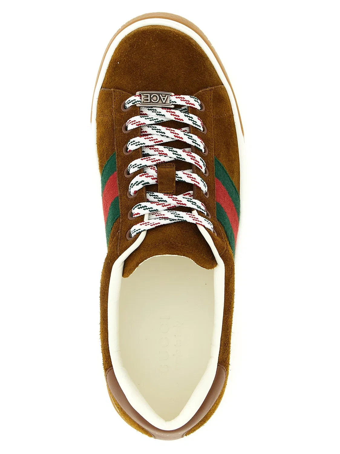 Кроссовки GUCCI Ace, коричневый — фото 4