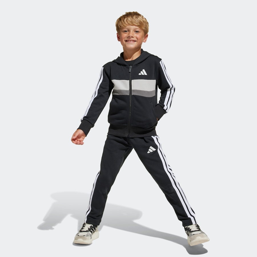 Спортивный костюм ADIDAS SPORTSWEAR Essentials Tiberio, черный — фото 3