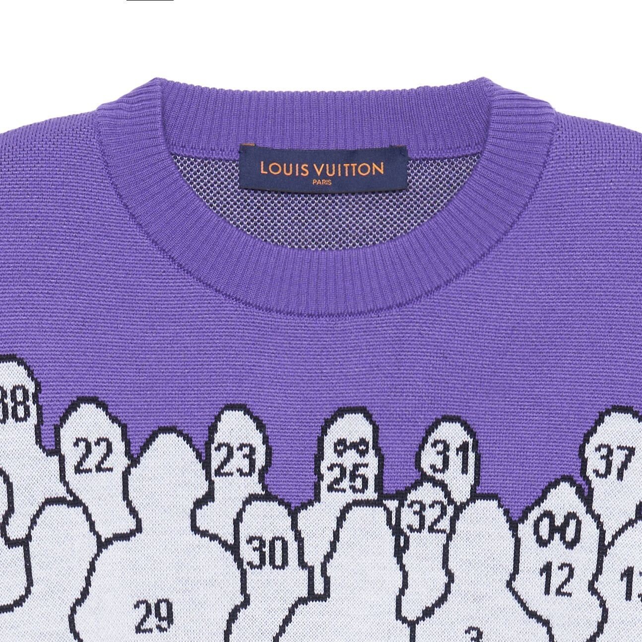 Новые квартальные продукты LV Sweater Men Louis Vuitton, фиолетовый — фото 4