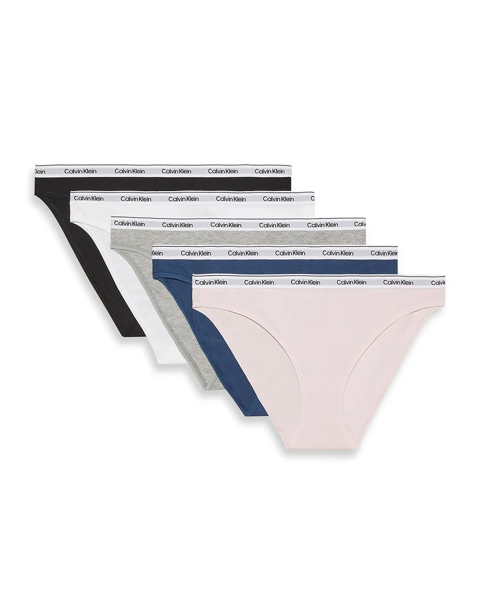 

Набор из 5 трусов с логотипом ICON Calvin Klein, мультиколор
