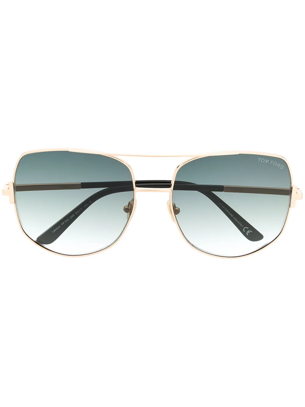 

Массивные солнцезащитные очки-авиаторы TOM FORD Eyewear, золотой