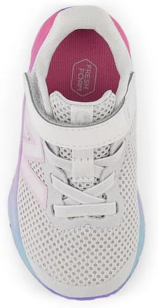 Детские кроссовки для бега New Balance Fresh Foam Arishi V4, серый/розовый/сиреневый — фото 3