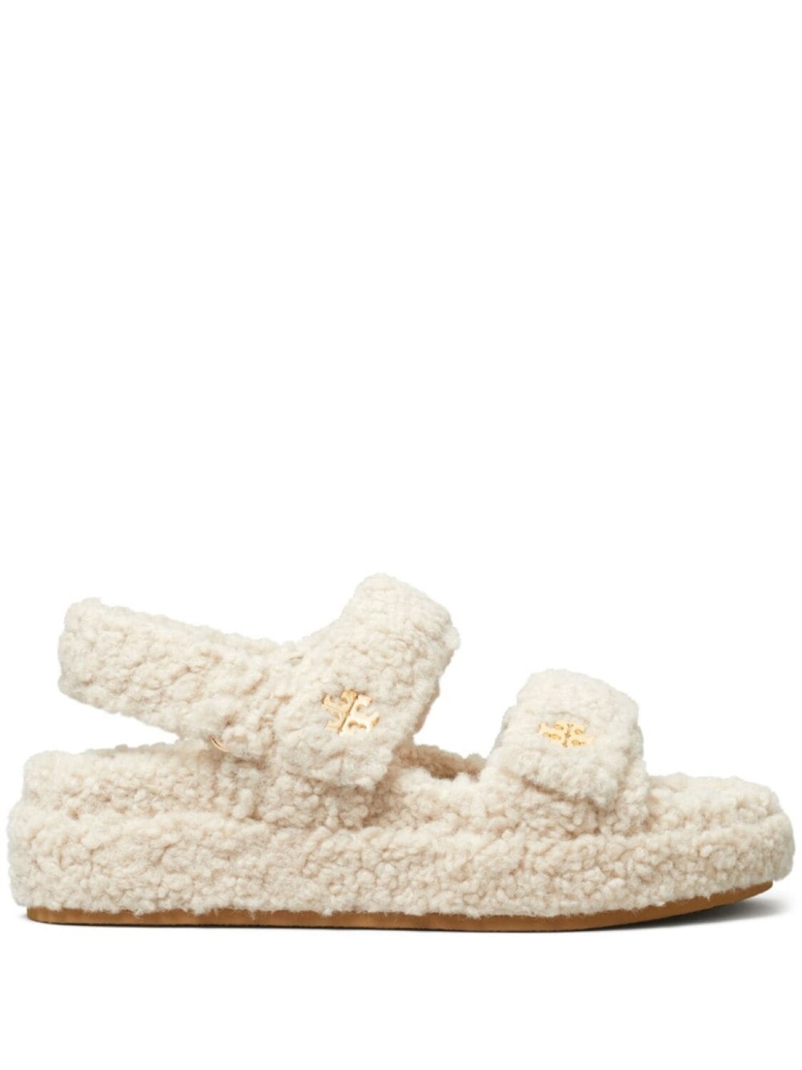 Сандалии Tory Burch Kira из искусственной овчины, серый