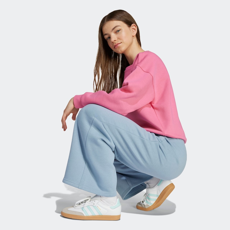 

Широкие брюки ADIDAS ORIGINALS, небесно-голубой