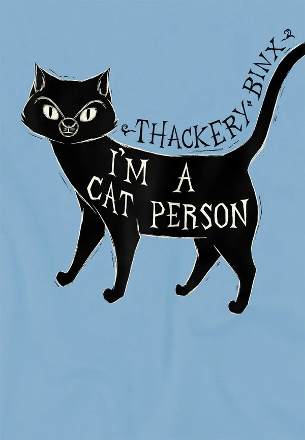 Футболка с принтом "hocus pocus thackery binx i'm a cat person" Disney, Light Blue — фото 3