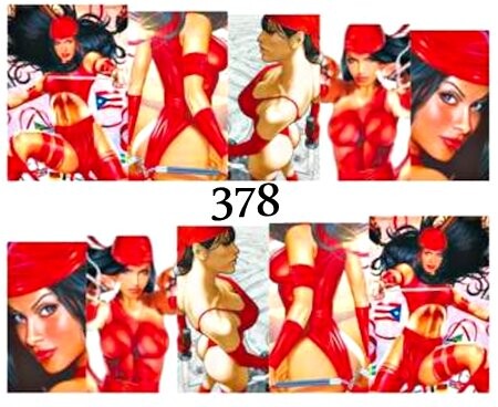 

Водные наклейки для ногтей - №378, inna