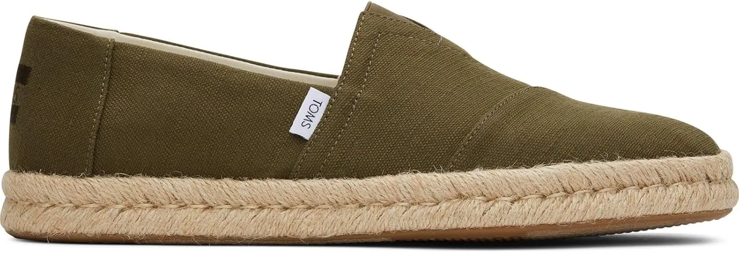 

Мужские эспадрильи TOMS Alpargata Rp 2 с комфортной стелькой Cloudbound Foam, оливковый