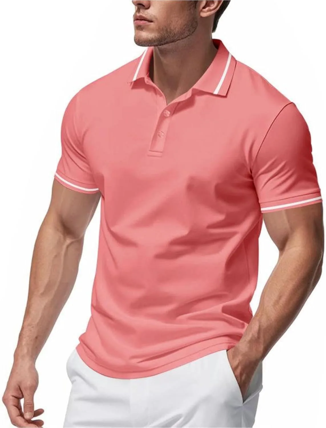 

Мужская тенниска с лацканом Casual Short Sleeve Cambkatl