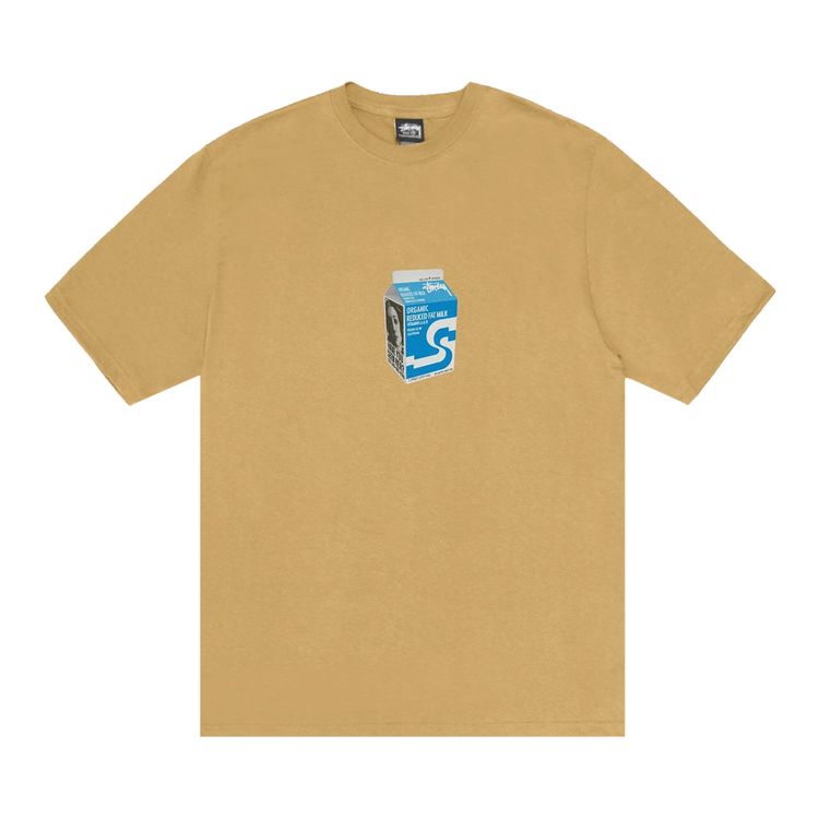 

Футболка Stussy Milk Tee Curry, желтый