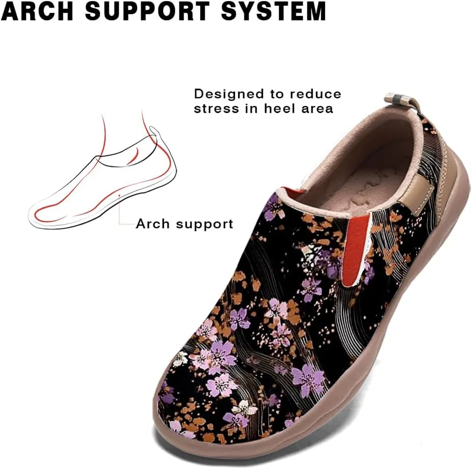 Лоферы с рисунком мужские, кроссовки для ходьбы, Black and Purple-01 Solepulse — фото 3