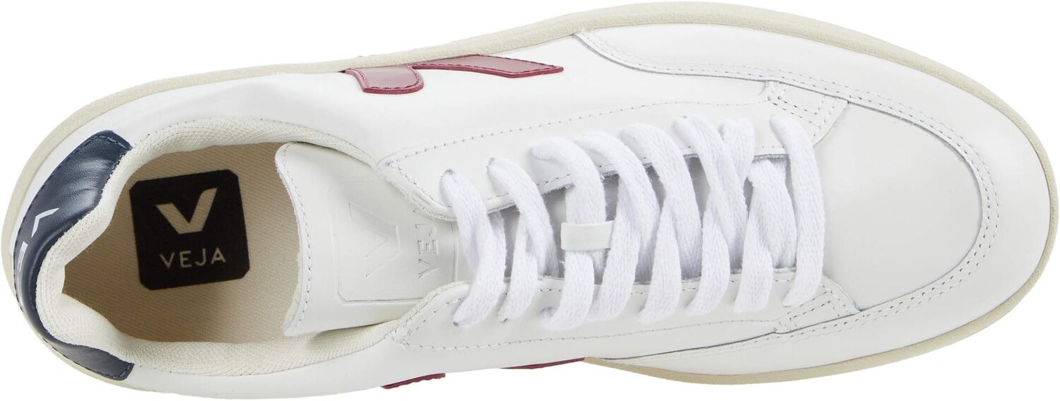 Кроссовки V-12 VEJA, цвет Leather Extra White/Marsala/Nautico — фото 2
