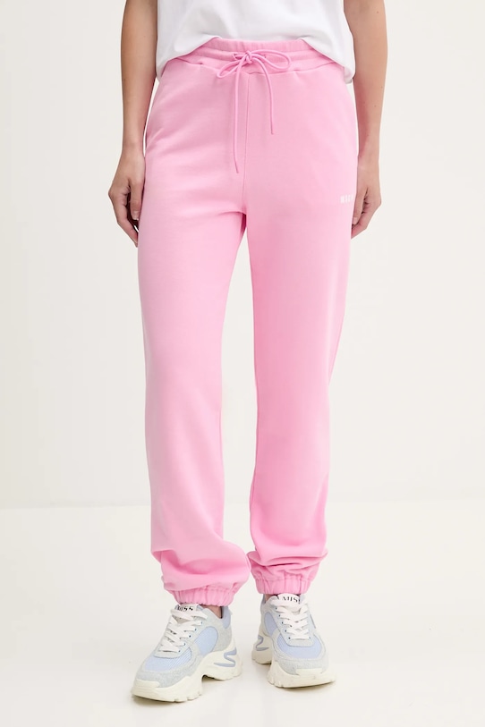 

Хлопковые спортивные брюки Msgm, розовый
