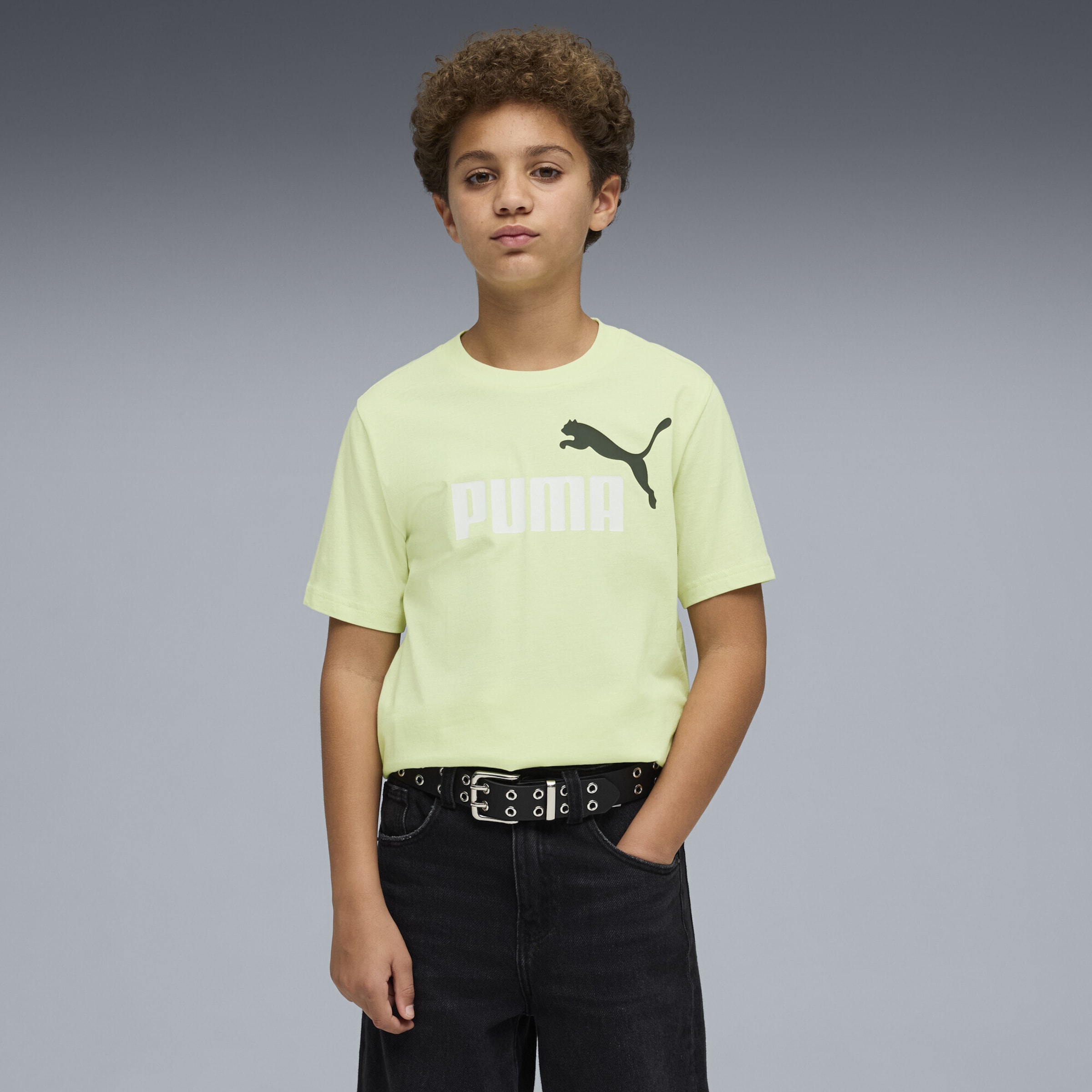 PUMA Футболка 'Essentials Colour No.1' в светло-зеленом цвете — фото 3