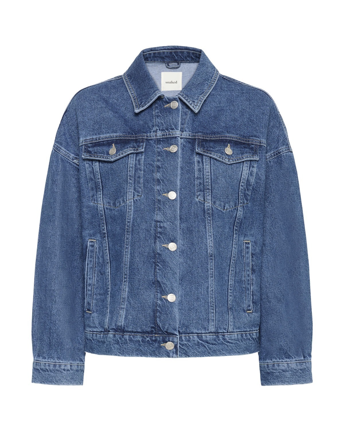

SOAKED IN LUXURY Куртка межсезонная 'SLNamira' в синем дениме