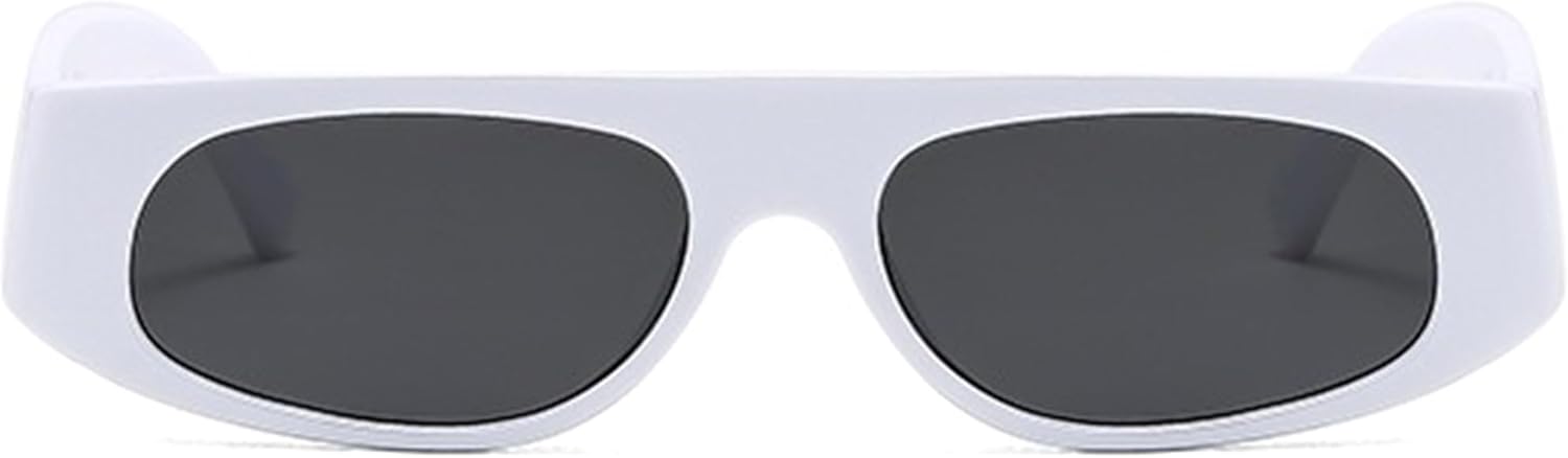 

Солнцезащитные очки Bullabulling в стиле ретро, ​​маленькие прямоугольные, для женщин и мужчин, узкие, винтажные, 90-е, прямоугольные, с защитой от УФ-излучения UV400, C1