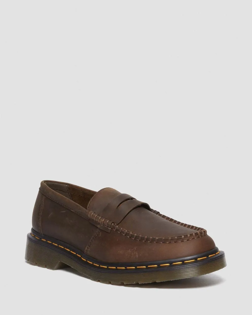 

Кожаные лоферы Dr. Martens Penton Crazy Horse, цвет Dark Brown — Crazy Horse