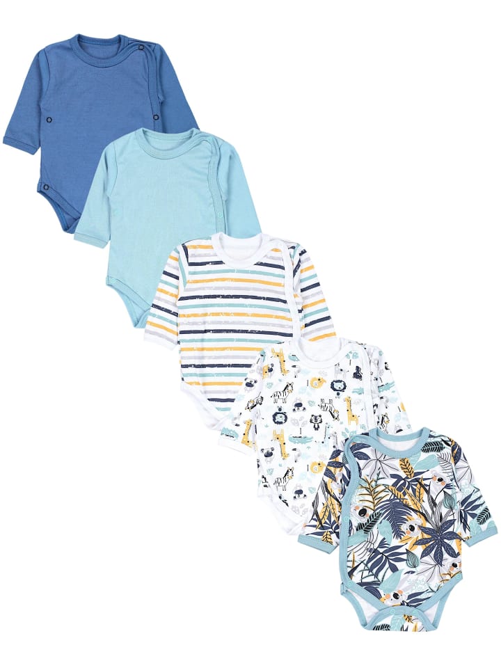 

TupTam Комплект из 5 детских боди с длинными рукавами, оранжевого цвета