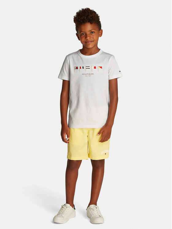 

Футболка обычного кроя Multiflag KB0KB09532 S Tommy Hilfiger, белый