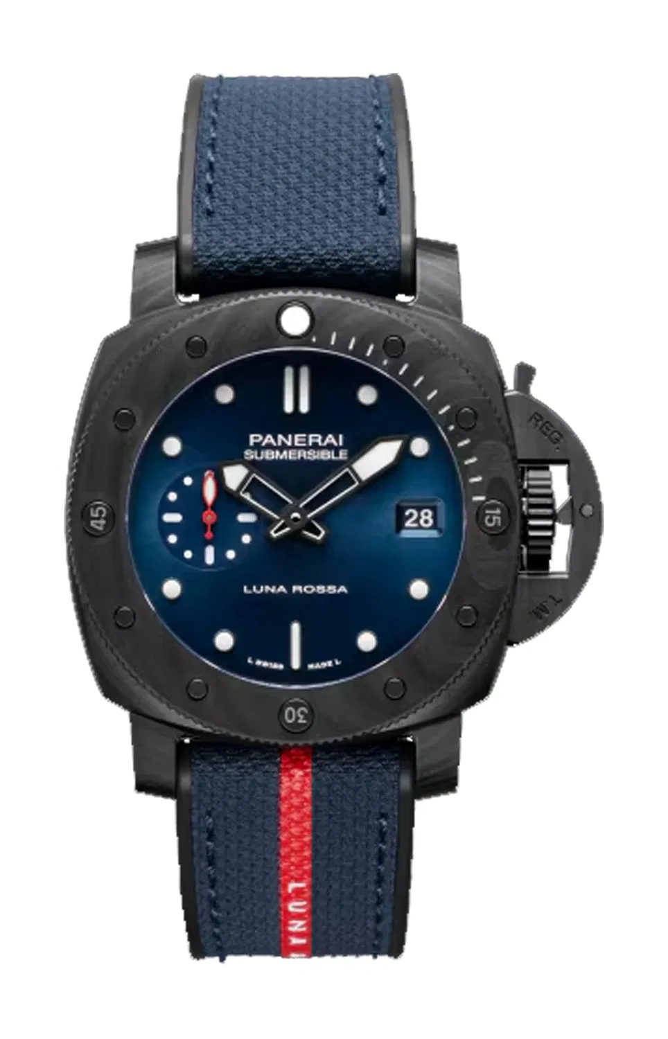 ПОДВОДНЫЕ ЧАСЫ LUNA ROSSA CARBOTECH СПЕЦИАЛЬНАЯ СЕРИЯ - PAM01563 PANERAI, черный