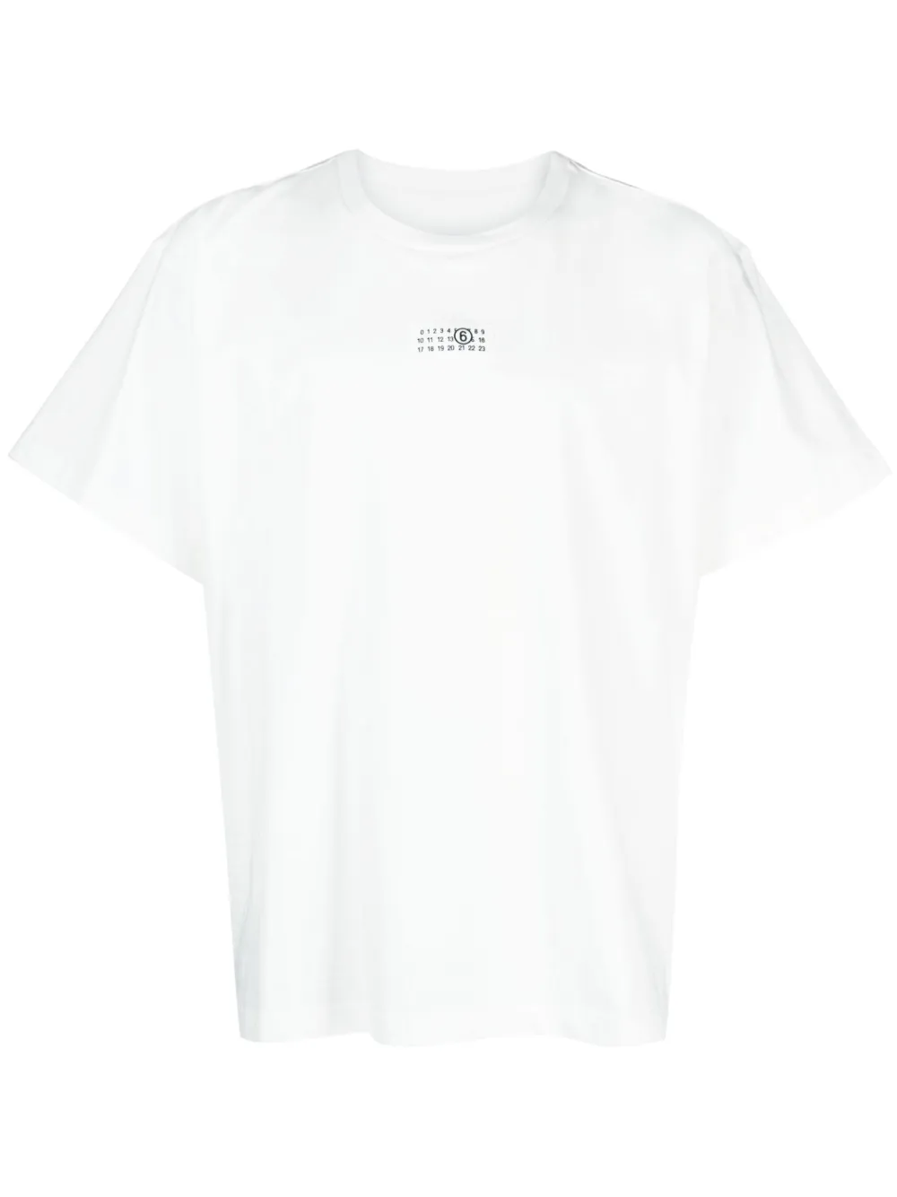 

Футболка с нашивкой-логотипом MM6 Maison Margiela, белый