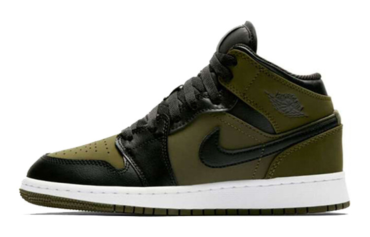 

Кроссовки Jordan 1 Retro Mid GS Olive Canvas