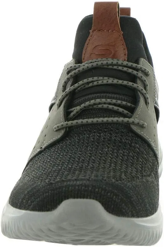 Лоферы Skechers Delson 3.0 Cicada, черный/серый — фото 2