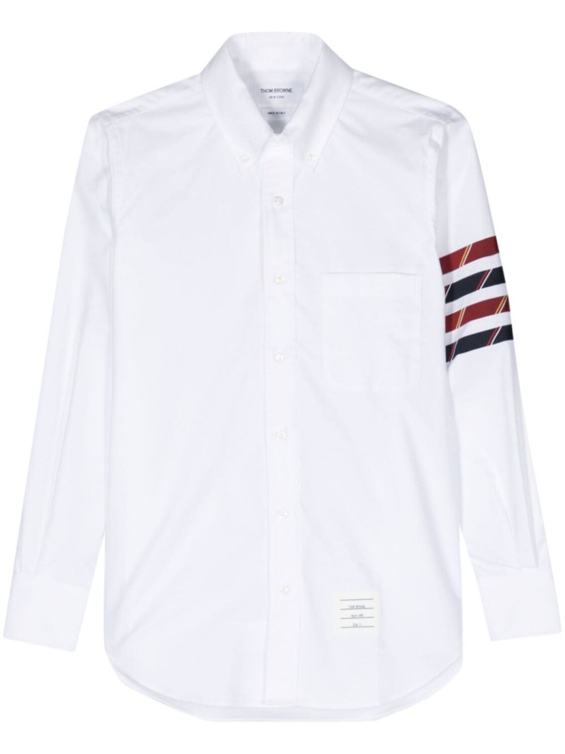 

Рубашка с полосками 4-Bar Thom Browne, белый