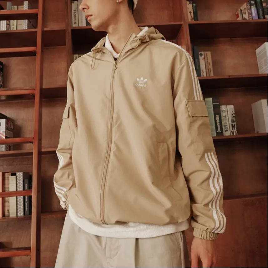 Adidas Originals Куртка Stag Track унисекс светло-хаки, Light Khaki — фото 3