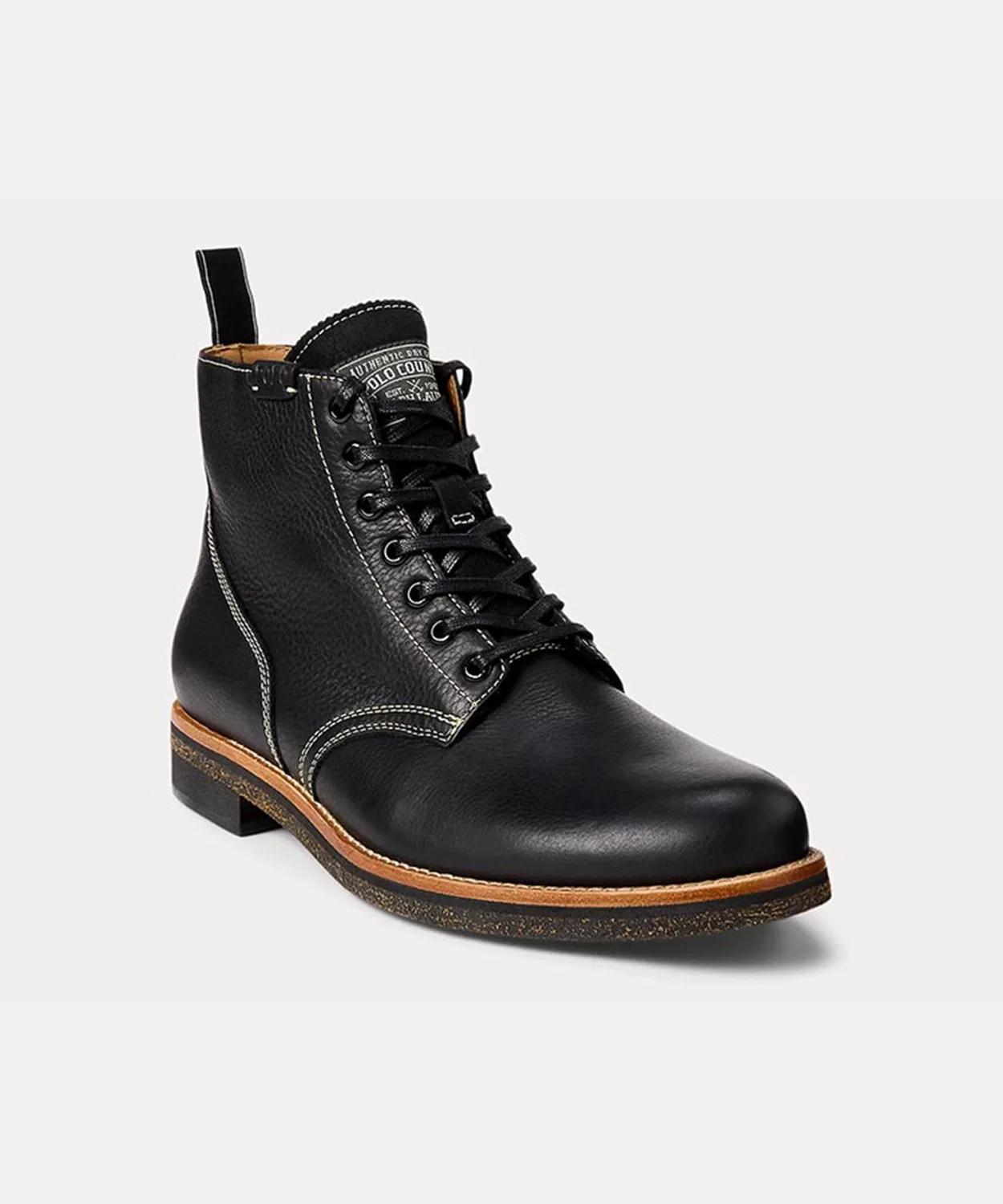 Ботинки RADFORD BOOT от Polo Ralph Lauren, кожа, черный цвет — фото 2