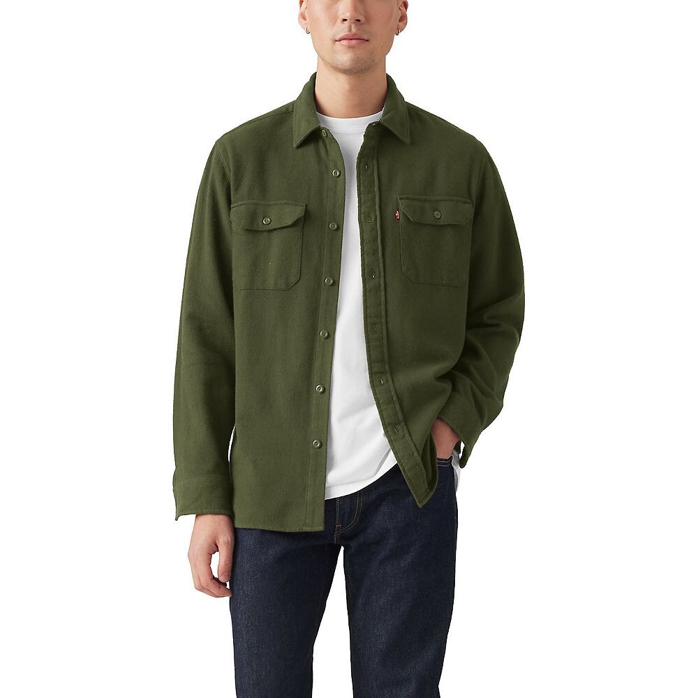

Мужская классическая рабочая рубашка Levi's, цвет Forest Night
