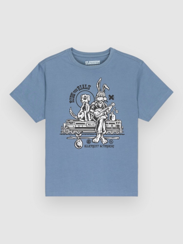 Футболка Element Timber Aboard Kids T-Shirt, blue mirage