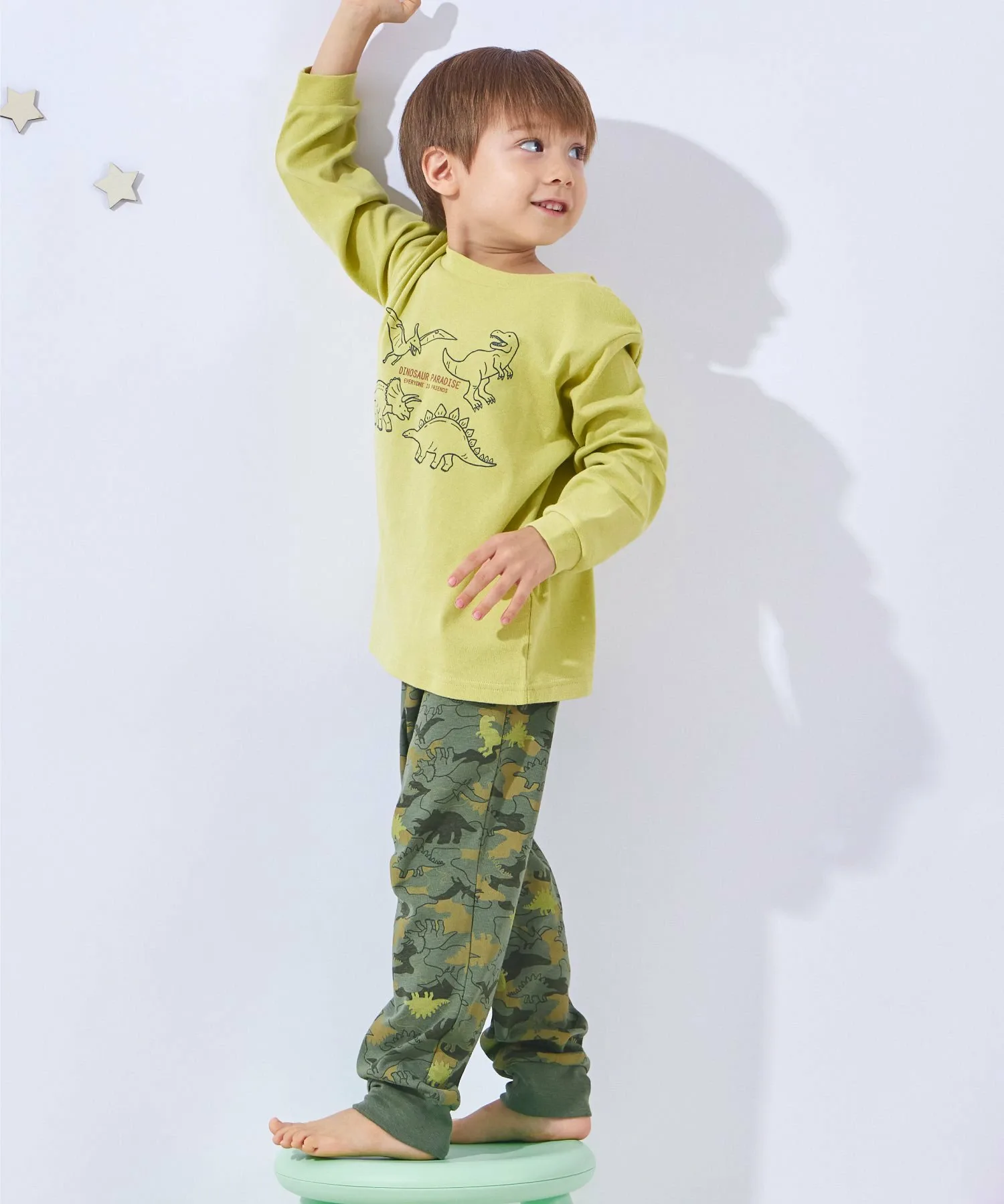 Домашняя одежда для мальчиков Ever Closet, Light Green Dinosaur — фото 2