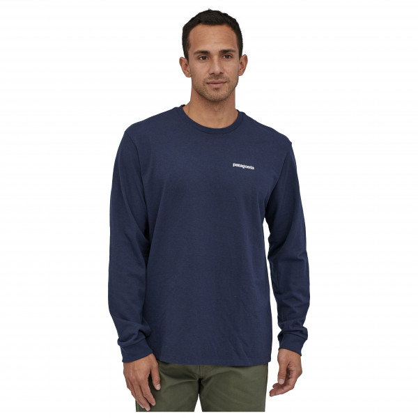 Футболка с логотипом L/S p-6, ответственная за безопасность, с длинным рукавом Patagonia, Gravel Heather — фото 2