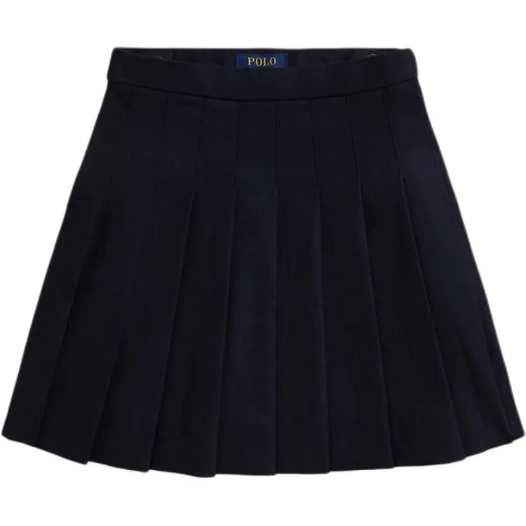 Однотонная юбка Moderate для детей на весну-лето Polo Ralph Lauren, темно-синий