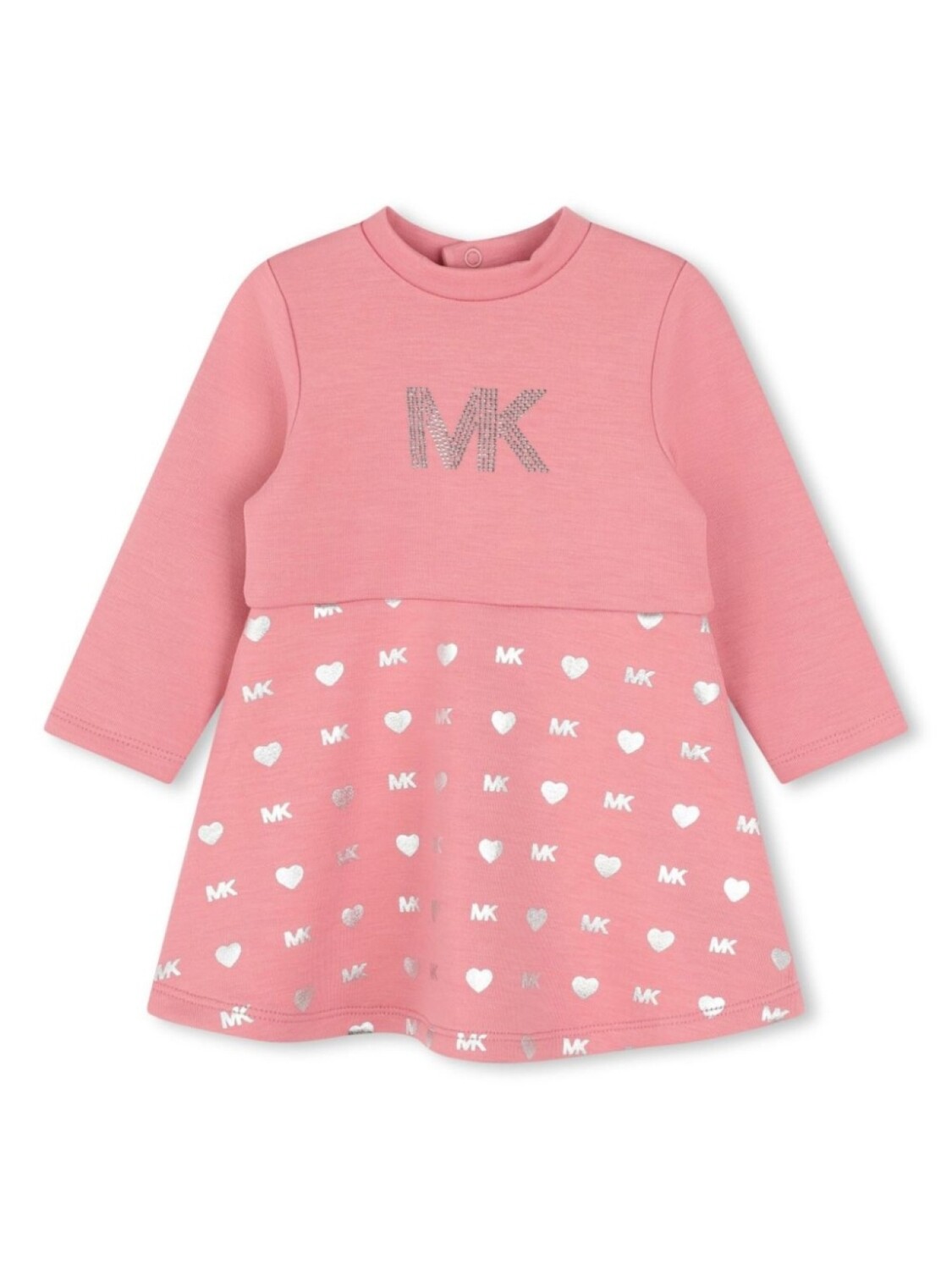 

Michael Kors Kids платье с заклепками и логотипом, розовый
