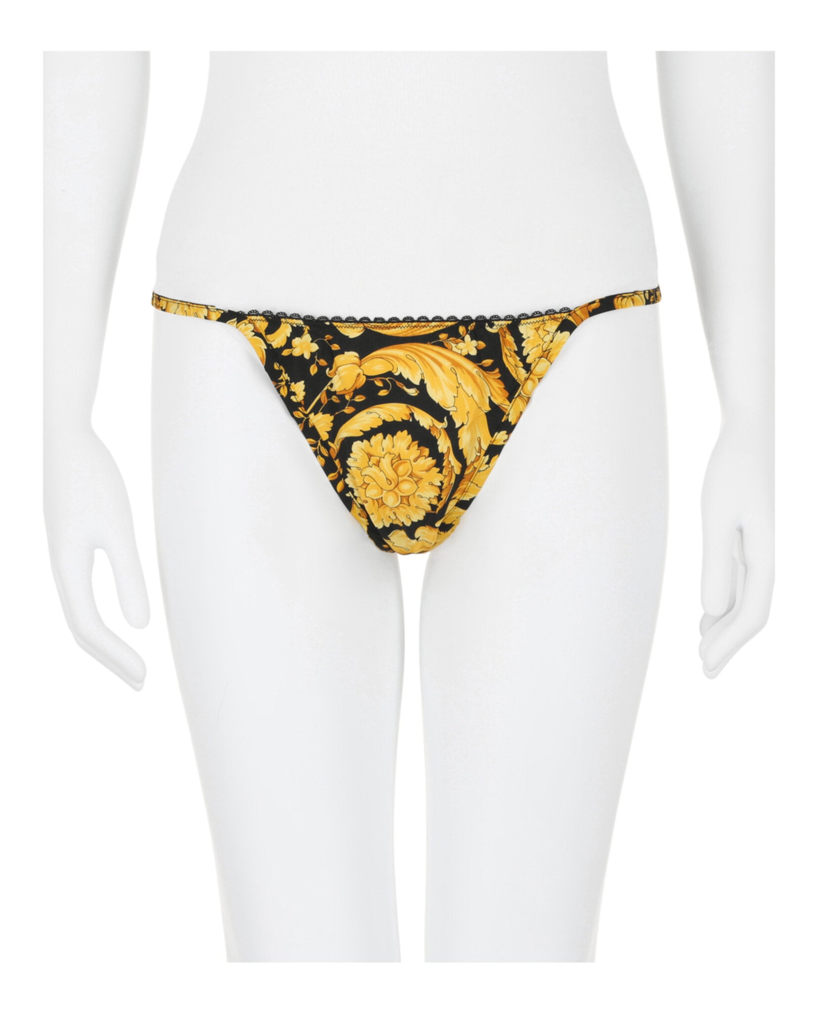 

Шелковые стринги Barocco Versace, цвет multi