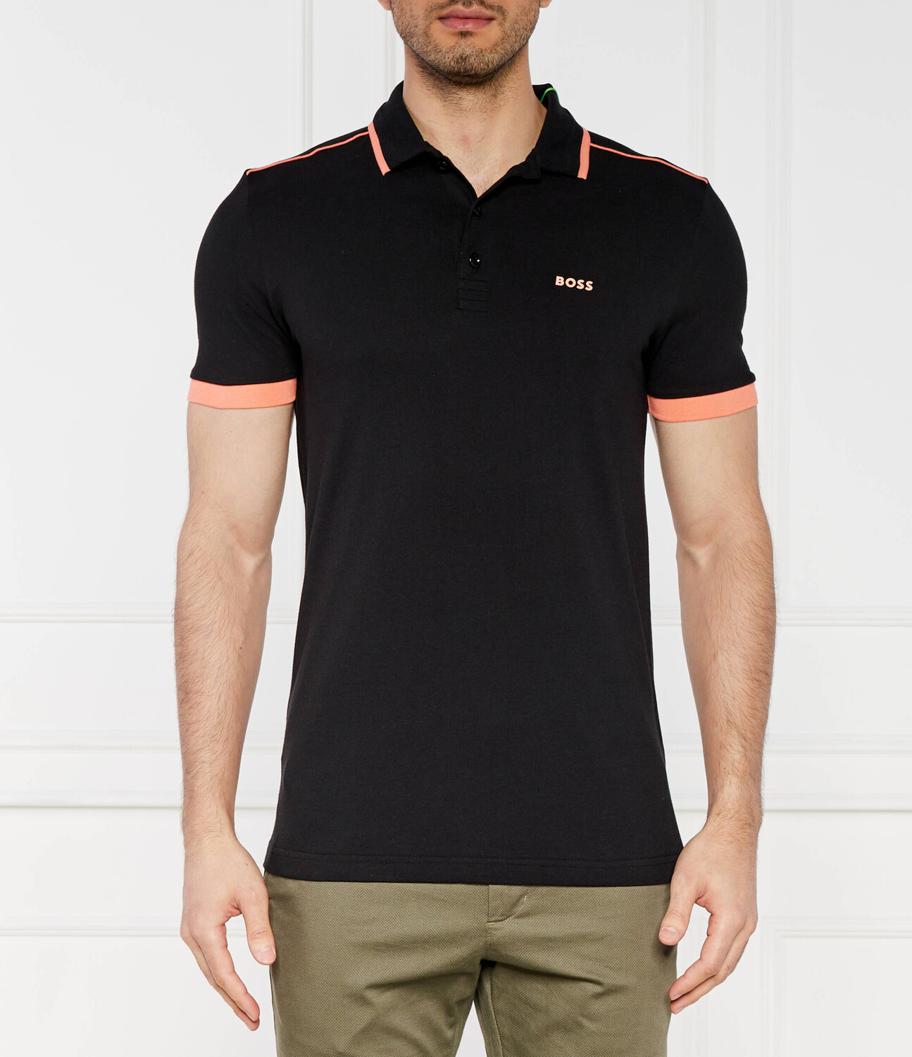 

Поло BOSS GREEN Paddy Regular Fit, черный
