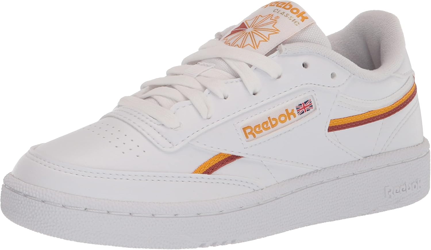 

Кроссовки Reebok Club C 85 для мужчин, белый/золотой